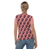 Pink Purple Pawprint w/<3 Women's T-shirt