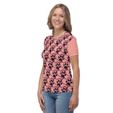 Pink Purple Pawprint w/<3 Women's T-shirt