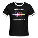 Urbano Mericano Sound Wave Men's Ringer T-Shirt - black/white