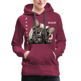 Frenchie Mom Hoodie - burgundy