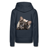 Frenchie Mom Hoodie - navy
