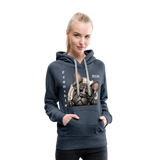 Frenchie Mom Hoodie - heather denim