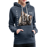 Frenchie Mom Hoodie - heather denim