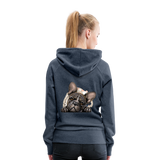 Frenchie Mom Hoodie - heather denim