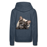 Frenchie Mom Hoodie - heather denim