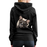Frenchie Mom Hoodie - charcoal grey