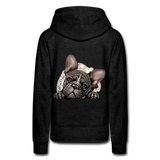 Frenchie Mom Hoodie - charcoal grey
