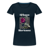 UM Women’s Rose Premium T-Shirt - deep navy