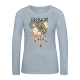 UM Women's Dream Premium Long Sleeve T-Shirt - heather ice blue