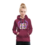 UM Cute Cat Women’s Premium Hoodie - burgundy