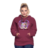 UM Cute Cat Women’s Premium Hoodie - burgundy