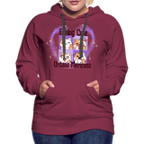 UM Cute Cat Women’s Premium Hoodie - burgundy
